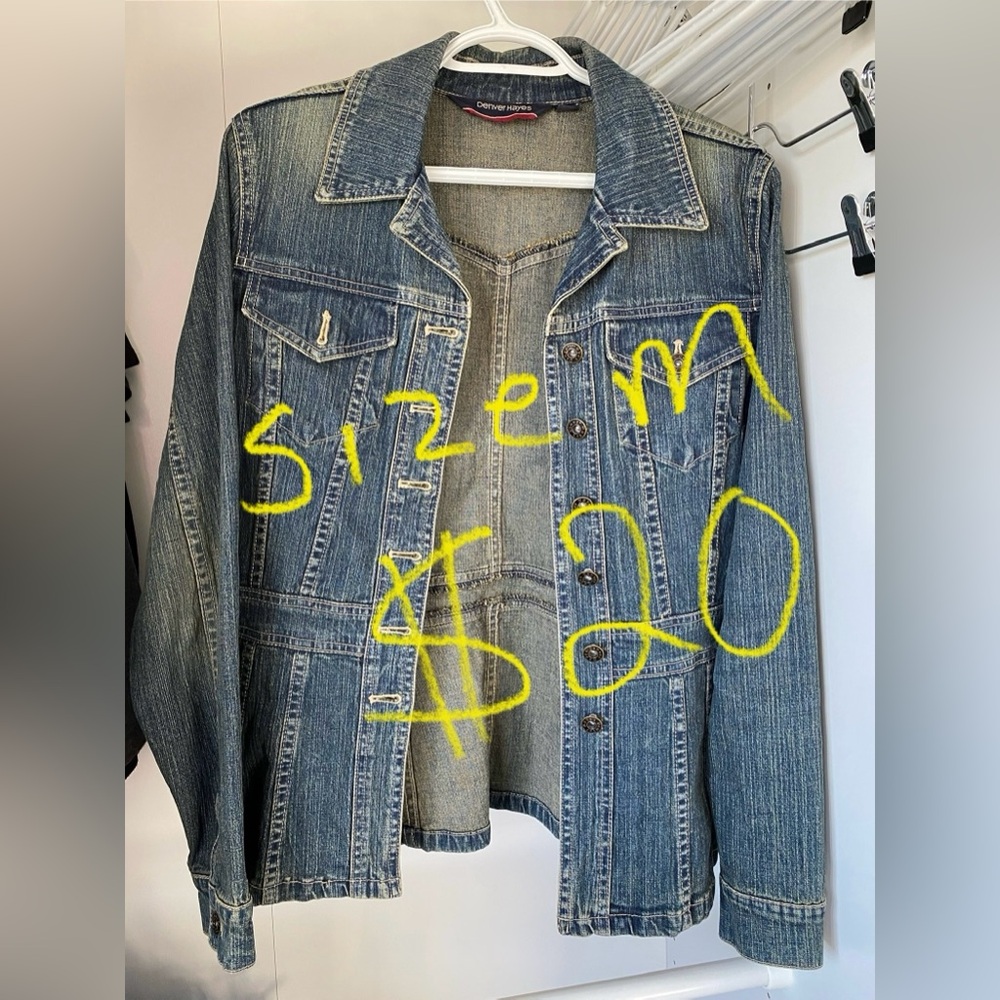 Denver Hayes Distressed Blue Denim Jacket